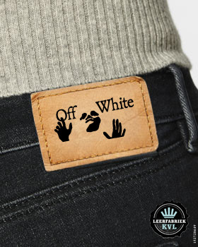 Étiquettes du derrière des jeans | Étiquette cuir personnalisé